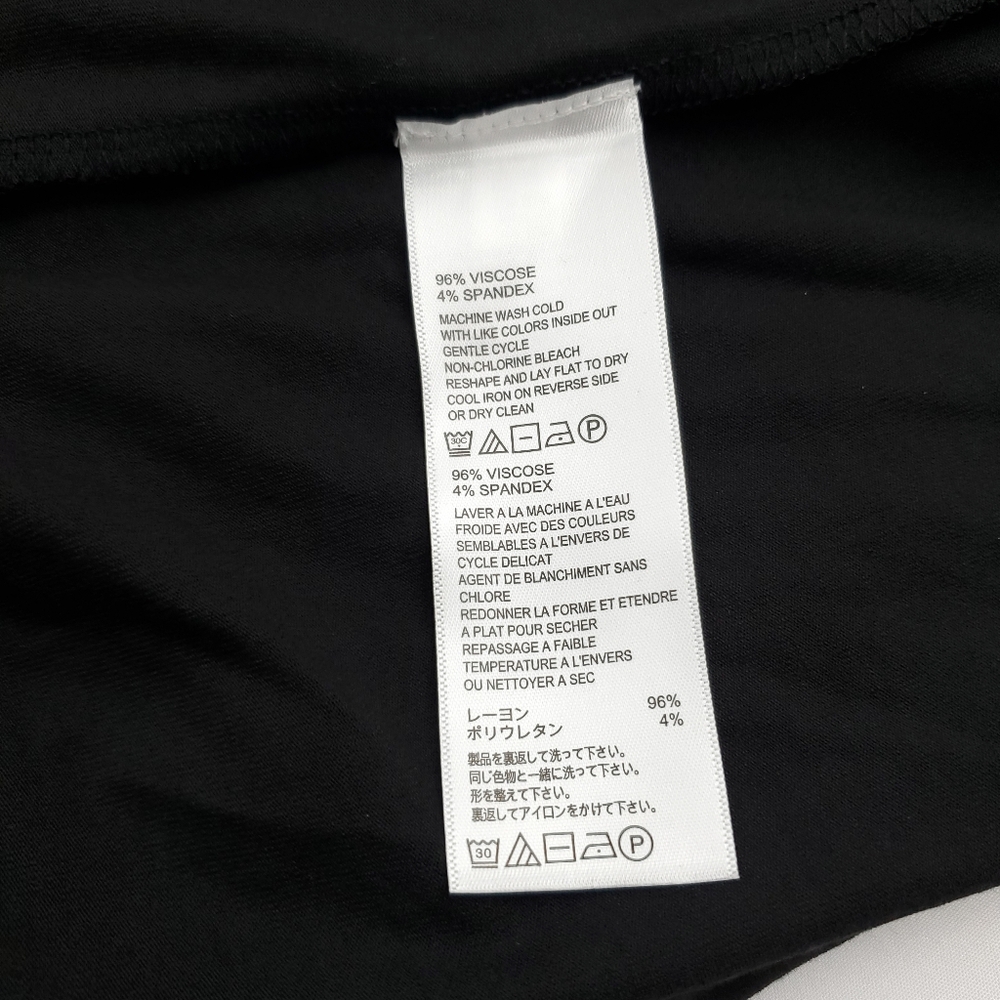 Tommy Bahama Tambour Side Gathered Stretch Black Dress Womens Size XL - Picture 10 of 11